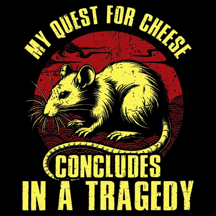 My Quest For Cheese Concludes In A Tragedy Rat 7-Panel Snapback Hat