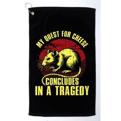 My Quest For Cheese Concludes In A Tragedy Rat Golf Towel