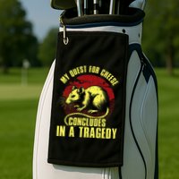 My Quest For Cheese Concludes In A Tragedy Rat Golf Towel