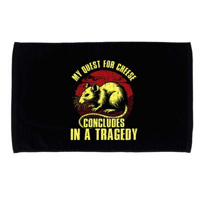 My Quest For Cheese Concludes In A Tragedy Rat Microfiber Hand Towel