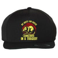 My Quest For Cheese Concludes In A Tragedy Rat Wool Snapback Cap