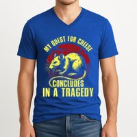 My Quest For Cheese Concludes In A Tragedy Rat V-Neck T-Shirt
