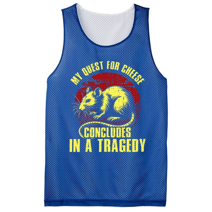 My Quest For Cheese Concludes In A Tragedy Rat Mesh Reversible Basketball Jersey Tank