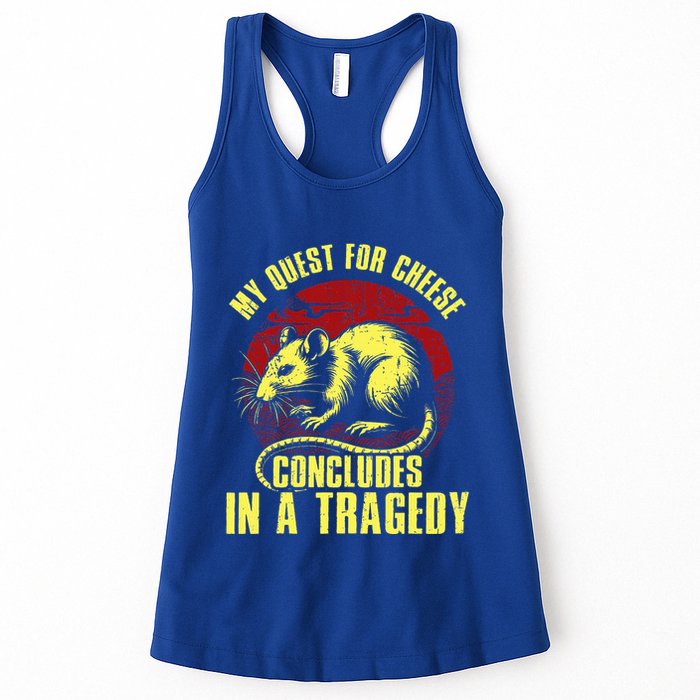 My Quest For Cheese Concludes In A Tragedy Rat Womens Tank Top