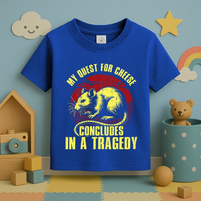 My Quest For Cheese Concludes In A Tragedy Rat Toddler T-Shirt