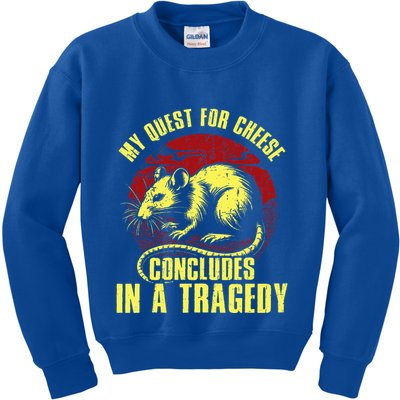 My Quest For Cheese Concludes In A Tragedy Rat Kids Sweatshirt