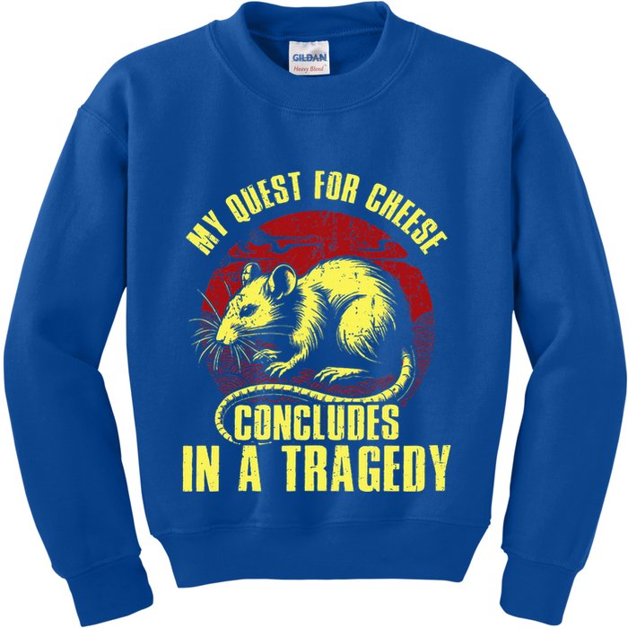 My Quest For Cheese Concludes In A Tragedy Rat Kids Sweatshirt