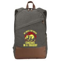 My Quest For Cheese Concludes In A Tragedy Rat Cotton Canvas Backpack