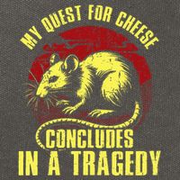 My Quest For Cheese Concludes In A Tragedy Rat Cotton Canvas Backpack