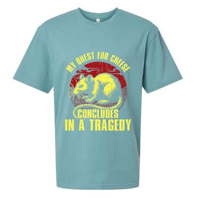 My Quest For Cheese Concludes In A Tragedy Rat Sueded Cloud Jersey T-Shirt