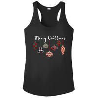 Merry Quiltmas Funny Christmas Quilt Ornament Sewing Gift Ladies PosiCharge Competitor Racerback Tank