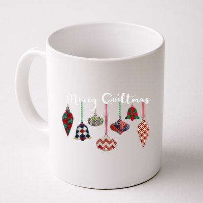 Merry Quiltmas Funny Christmas Quilt Ornament Sewing Gift Coffee Mug