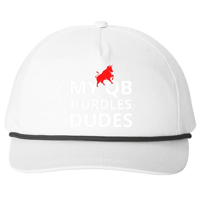 My Qb Hurdles Dudes Funny Snapback Five-Panel Rope Hat