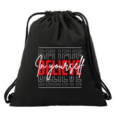 Motivational Quote Inspiration Positive Saying Life Slogan Drawstring Bag
