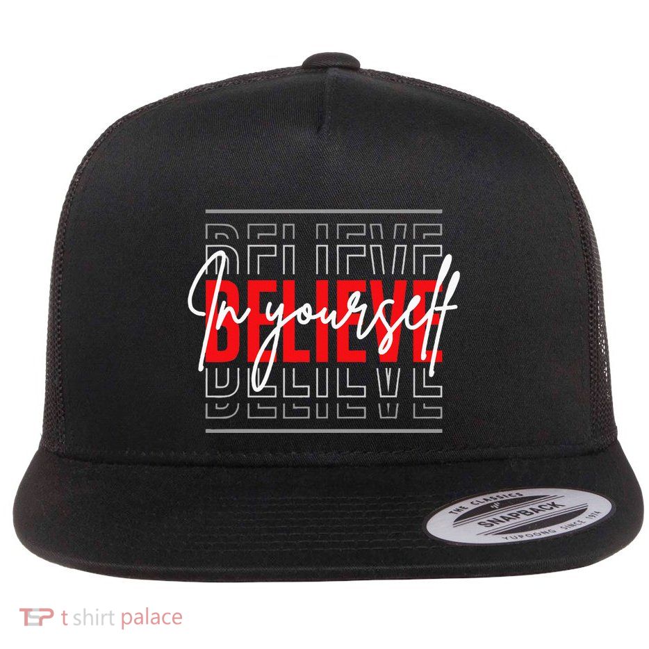 Motivational Quote Inspiration Positive Saying Life Slogan Flatbill Hat
