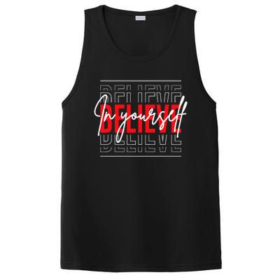 Motivational Quote Inspiration Positive Saying Life Slogan PosiCharge Competitor Tank