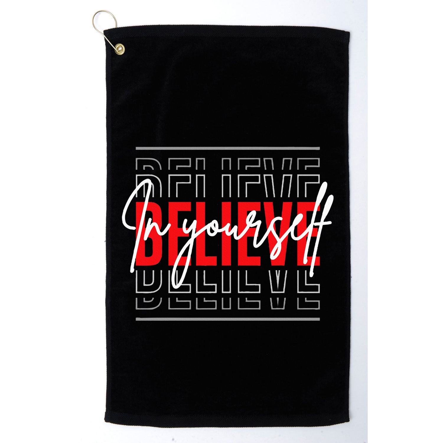 Motivational Quote Inspiration Positive Saying Life Slogan Golf Towel