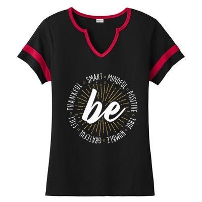 Motivational Quote Inspiration Positive Saying Life Slogan Ladies Halftime Notch Neck Tee