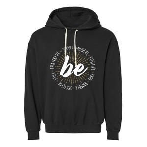 Motivational Quote Inspiration Positive Saying Life Slogan Garment-Dyed Fleece Hoodie