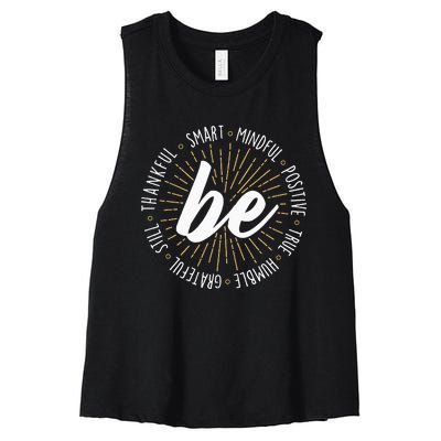 Motivational Quote Inspiration Positive Saying Life Slogan Women's Racerback Cropped Tank