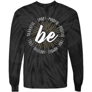 Motivational Quote Inspiration Positive Saying Life Slogan Tie-Dye Long Sleeve Shirt