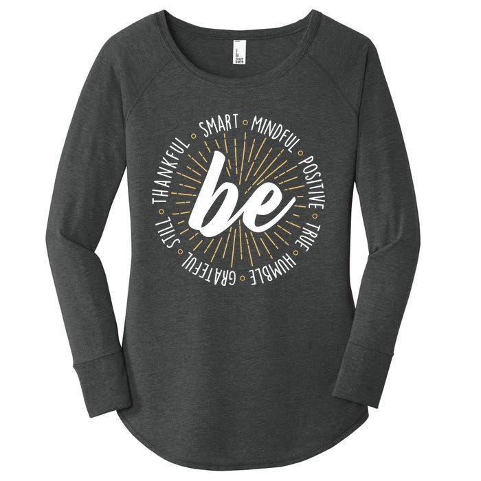 Motivational Quote Inspiration Positive Saying Life Slogan Women's Perfect Tri Tunic Long Sleeve Shirt