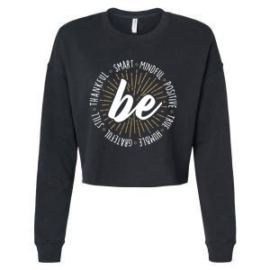 Motivational Quote Inspiration Positive Saying Life Slogan Cropped Pullover Crew