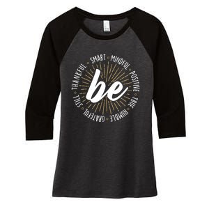 Motivational Quote Inspiration Positive Saying Life Slogan Women's Tri-Blend 3/4-Sleeve Raglan Shirt