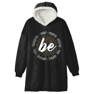 Motivational Quote Inspiration Positive Saying Life Slogan Hooded Wearable Blanket