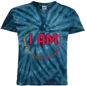 Motivational Quote Inspiration Positive Saying Life Slogan Kids Tie-Dye T-Shirt