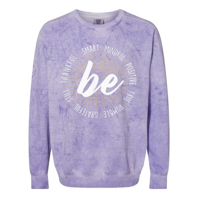 Motivational Quote Inspiration Positive Saying Life Slogan Colorblast Crewneck Sweatshirt