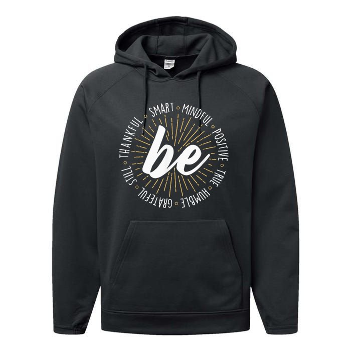 Motivational Quote Inspiration Positive Saying Life Slogan Performance Fleece Hoodie