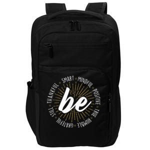 Motivational Quote Inspiration Positive Saying Life Slogan Impact Tech Backpack