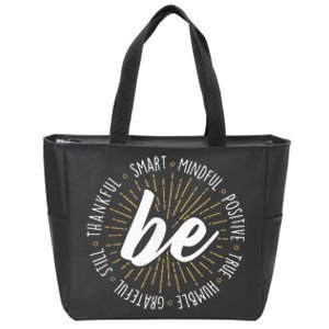 Motivational Quote Inspiration Positive Saying Life Slogan Zip Tote Bag