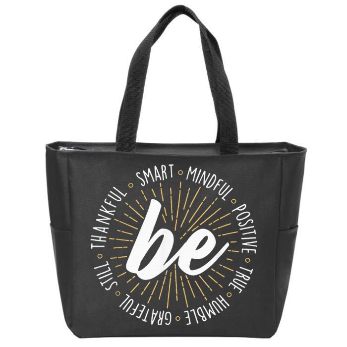 Motivational Quote Inspiration Positive Saying Life Slogan Zip Tote Bag