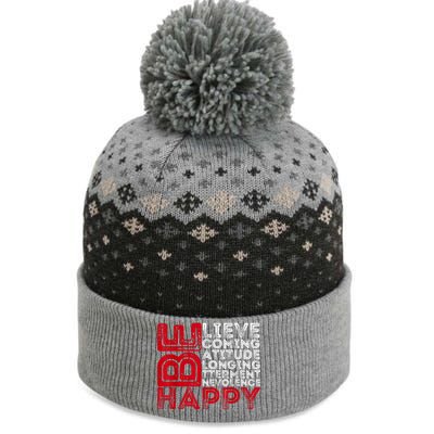 Motivational Quote Inspiration Positive Saying Life Slogan The Baniff Cuffed Pom Beanie