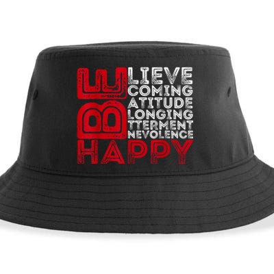 Motivational Quote Inspiration Positive Saying Life Slogan Sustainable Bucket Hat