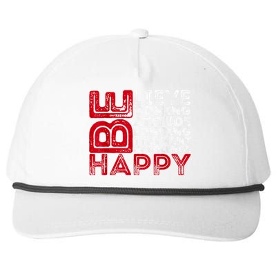 Motivational Quote Inspiration Positive Saying Life Slogan Snapback Five-Panel Rope Hat