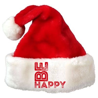 Motivational Quote Inspiration Positive Saying Life Slogan Premium Christmas Santa Hat