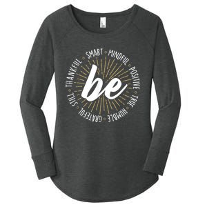 Motivational Quote Inspiration Positive Saying Life Slogan Women's Perfect Tri Tunic Long Sleeve Shirt