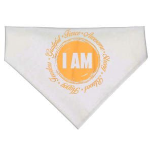 Motivational Quote Inspiration Positive Saying Life Slogan USA-Made Doggie Bandana