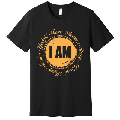 Motivational Quote Inspiration Positive Saying Life Slogan Premium T-Shirt