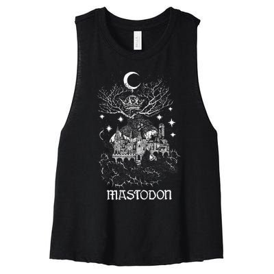 Mastodon – Quiet Kingdom Women's Racerback Cropped Tank