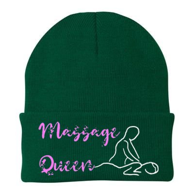 Massage Queen Masseuse Spa Reflexologist Massage Therapist Knit Cap Winter Beanie