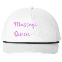 Massage Queen Masseuse Spa Reflexologist Massage Therapist Snapback Five-Panel Rope Hat