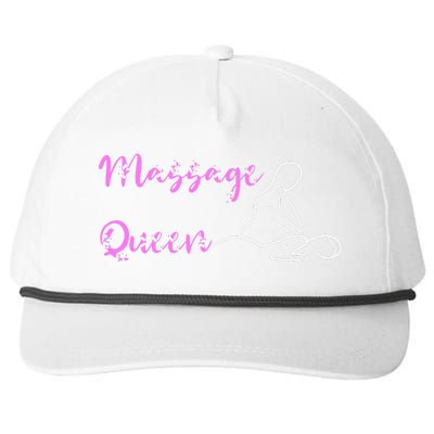 Massage Queen Masseuse Spa Reflexologist Massage Therapist Snapback Five-Panel Rope Hat