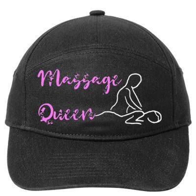 Massage Queen Masseuse Spa Reflexologist Massage Therapist 7-Panel Snapback Hat