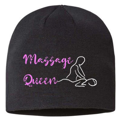 Massage Queen Masseuse Spa Reflexologist Massage Therapist Sustainable Beanie