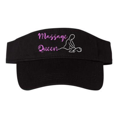 Massage Queen Masseuse Spa Reflexologist Massage Therapist Valucap Bio-Washed Visor