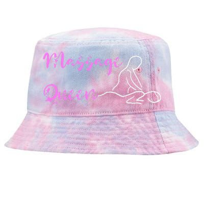 Massage Queen Masseuse Spa Reflexologist Massage Therapist Tie-Dyed Bucket Hat